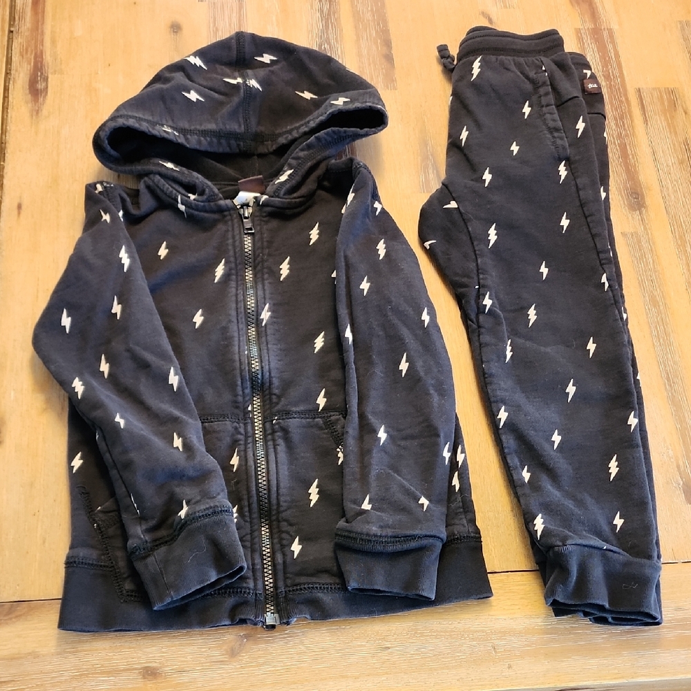 Tea Collection Lightning Bolt Hoodie and Joggers Set 5t